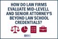 How Do Law Firms Evaluate Mid-Level and Senior Attorneys Beyond Law School Credentials?
